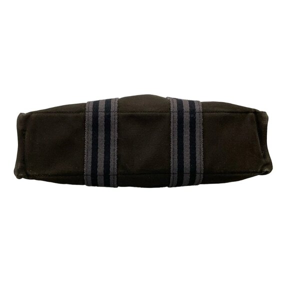 Auth HERMES Fourre Tout Tote PM - Black Canvas Tote Bag - Picture 6 of 11